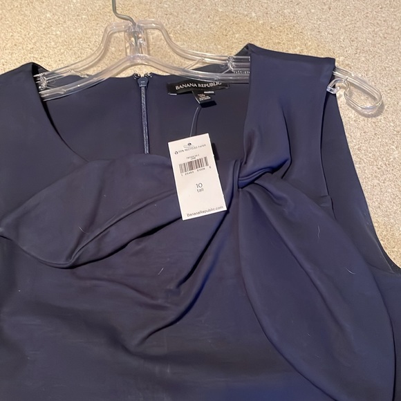 Banana Republic Dress.  Size 10 Tall.  Navy blue - Picture 3 of 3